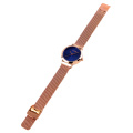 Relógio de quartzo dourado SKMEI 1595 enjoy time casual relógio de pulso feminino